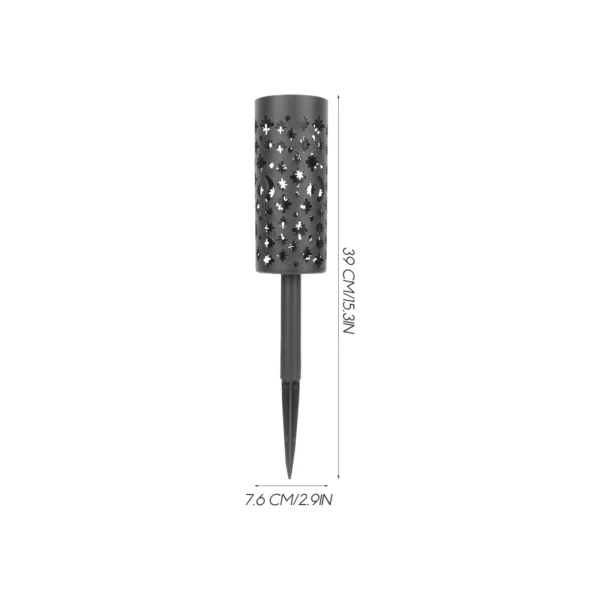 Cemetery Vase Set - 4 Pcs Plastic Flower Containers with Spiked Stake Stand for Personalized Outdoor Memorial Decorations at Graves - Image 5