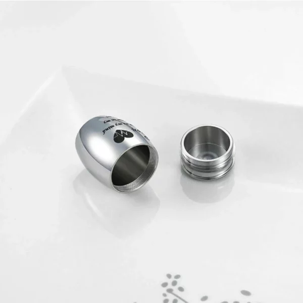 Small Stainless Steel Decorative Urns for Cremation - Mini Funeral Urns for Ashes - Memorial Ashes Holder in 2 Sizes - Image 3