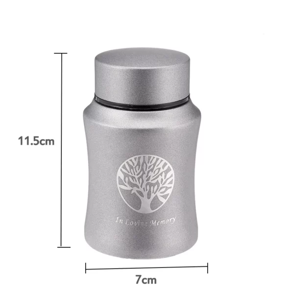 Stainless Steel Pet Urns for Cremation - Gold/Silver Tree Design - Dog, Cat, Birds, and Mouse Ashes Keepsake Casket - Pets Columbarium Memorials - Image 5