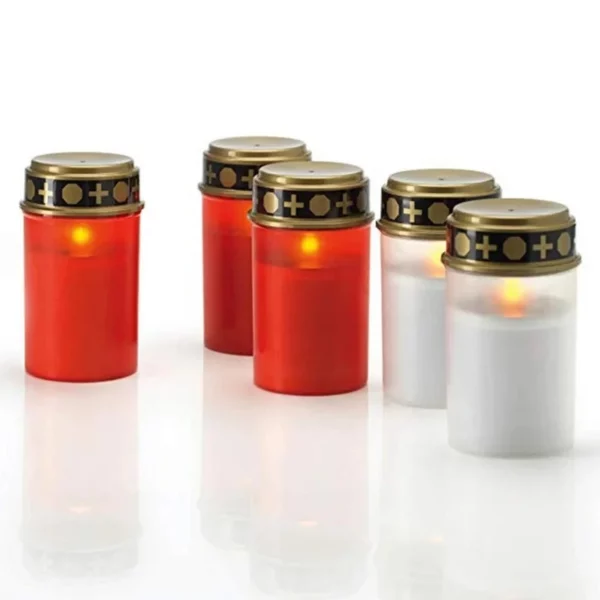 Cemetery Candles - Solar Electronic Grave Light with IP44 Waterproof LED Candle for Garden and Cemetery Lighting - Image 3