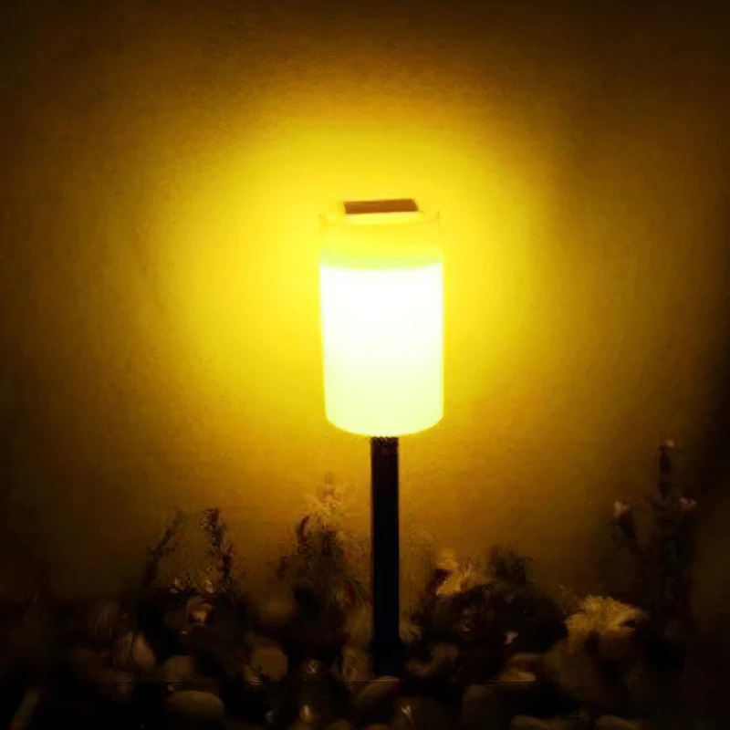 Cemetery Candles - Solar Electronic Grave Light with IP44 Waterproof LED Candle for Garden and Cemetery Lighting