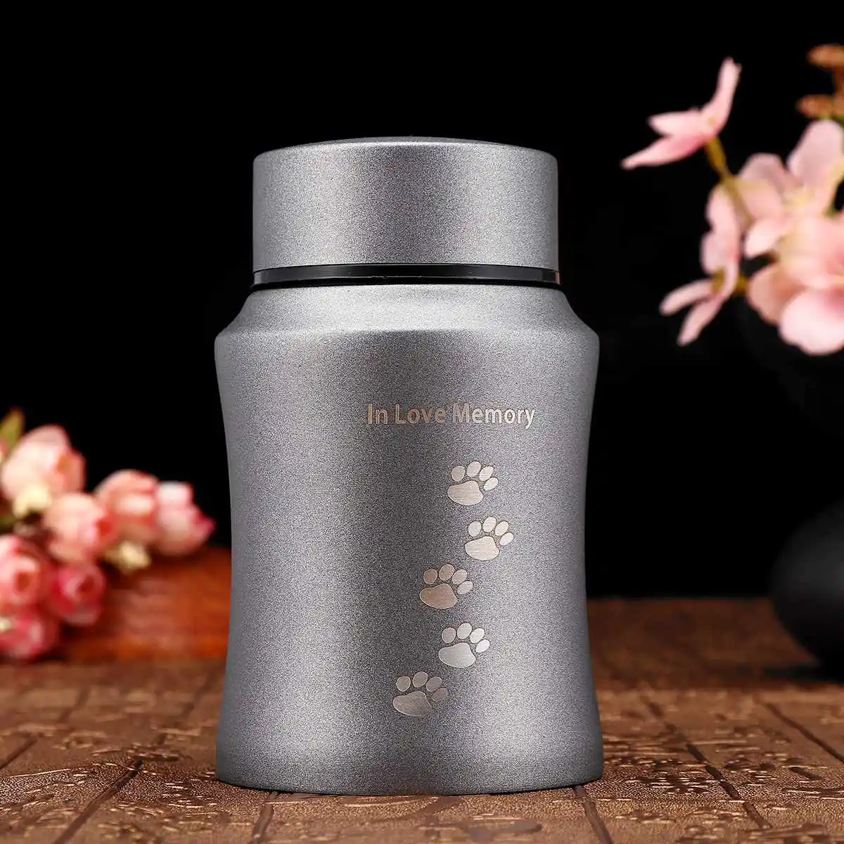 Stainless Steel Pet Urns for Cremation - Gold/Silver Tree Design - Dog, Cat, Birds, and Mouse Ashes Keepsake Casket - Pets Columbarium Memorials