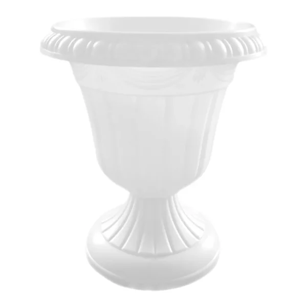 Cemetery Vase - Elegant Tall Roman Pillar Urn Flower Pot Planter for Outdoor Gardens, Vintage Flowerpot Holder - Durable Plastic Stand - Image 5