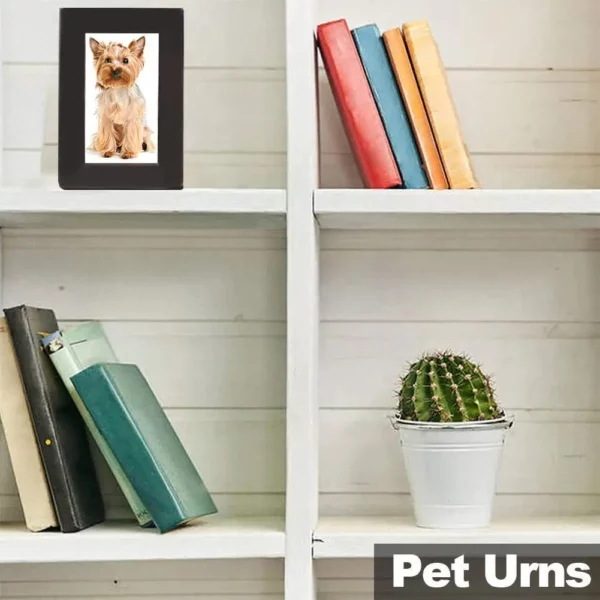 Personalized Wooden Pet Urn for Dogs and Cats - Memorial Casket Box with Photo Slot - Urns for Cremation - Image 5
