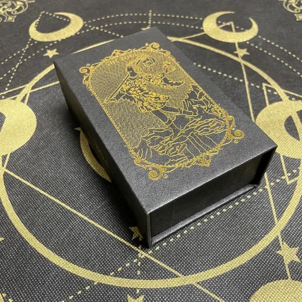 12x7cm Golden Tarot Deck in Box - English Affirmation Sturdy Cards for Beginners with Paper Guide Book Cover Prophet - Beautiful Tarot Decks - Image 4