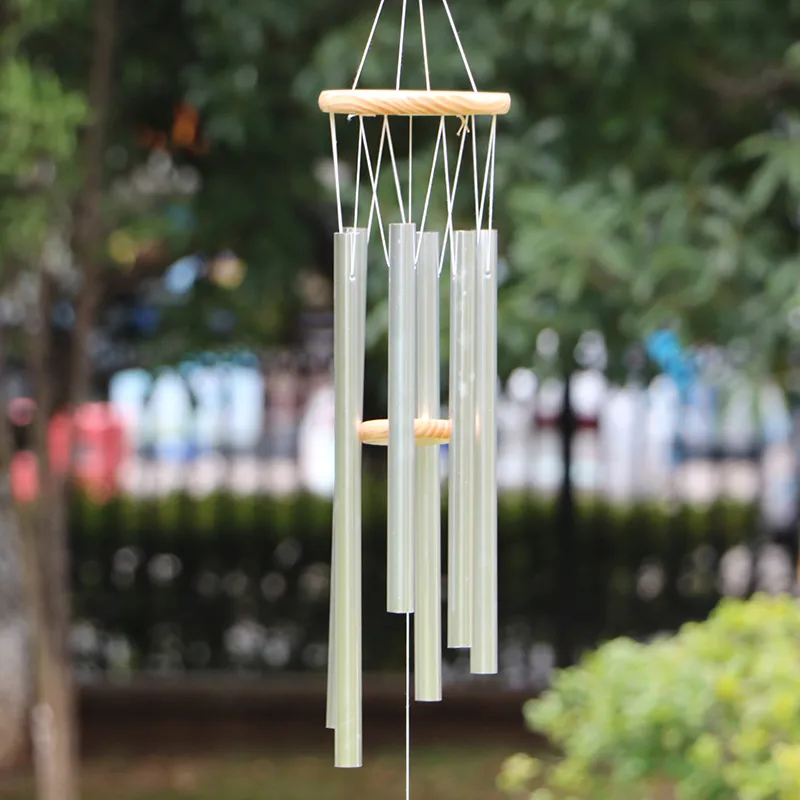 Amazing Grace Deep Resonant 6 Tube Copper Memorial Wind Chimes - Antique Chapel Bells Windchimes for Hanging Home Decoration (1PCS)