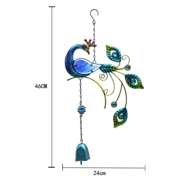 Large Copper Money Wind Chime Pendant - Metal Pipe Wind Chime with Bells and Tubes - Outdoor Yard Garden Home Decoration - Unique Memorial Wind Chimes - Image 25