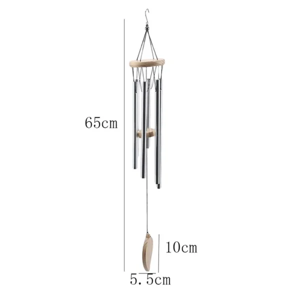 Large Copper Money Wind Chime Pendant - Metal Pipe Wind Chime with Bells and Tubes - Outdoor Yard Garden Home Decoration - Unique Memorial Wind Chimes - Image 12