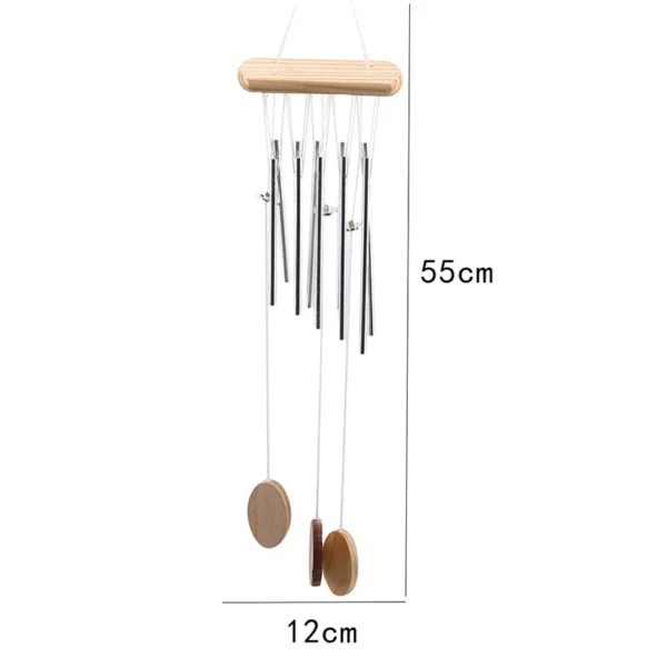 Large Copper Money Wind Chime Pendant - Metal Pipe Wind Chime with Bells and Tubes - Outdoor Yard Garden Home Decoration - Unique Memorial Wind Chimes - Image 16