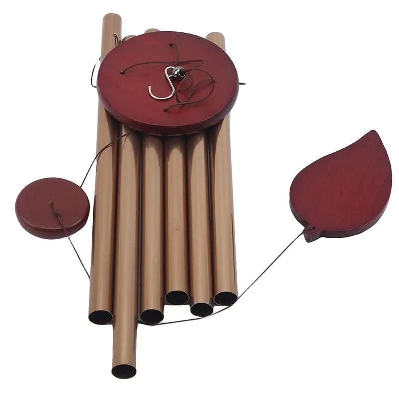 Large Copper Money Wind Chime Pendant - Metal Pipe Wind Chime with Bells and Tubes - Outdoor Yard Garden Home Decoration - Unique Memorial Wind Chimes