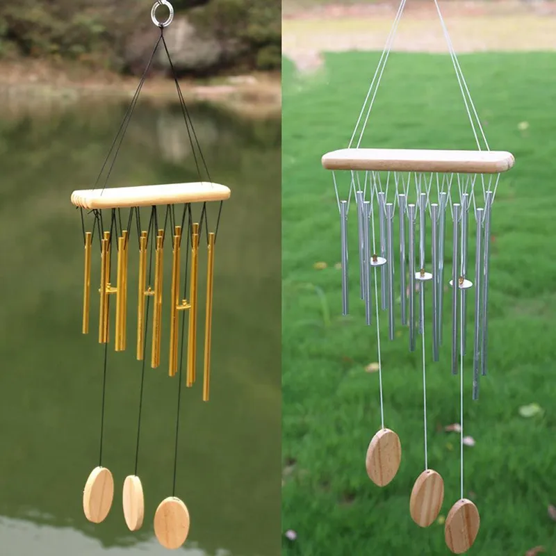 Large Copper Money Wind Chime Pendant - Metal Pipe Wind Chime with Bells and Tubes - Outdoor Yard Garden Home Decoration - Unique Memorial Wind Chimes