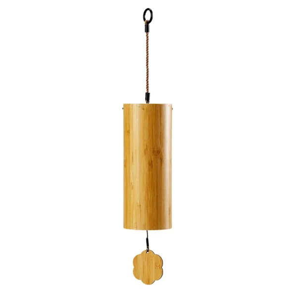 Bamboo Memorial Wind Chimes - Outdoor Garden Patio Decor with 8 Rods, Notes in C G Am Dm Chord - Zen Meditation Crafted Windbell - Image 2