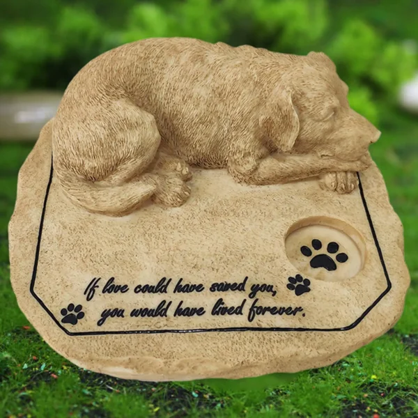 Pet Memorial Stones - Beautiful Memorial Wind Chimes for Dogs - Outdoor Tombstone or Indoor Display - Heartfelt Pet Memorial Gifts - Image 3