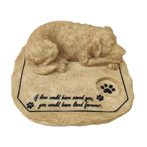Pet Memorial Stones - Beautiful Memorial Wind Chimes for Dogs - Outdoor Tombstone or Indoor Display - Heartfelt Pet Memorial Gifts - Image 6