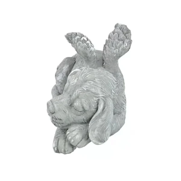 Resin Angel Dog Cat Statue for Garden Decor - Adorable Puppy Tombstone Sculpture Ornaments - Perfect Gifts for Yard and Home Decoration - Image 6
