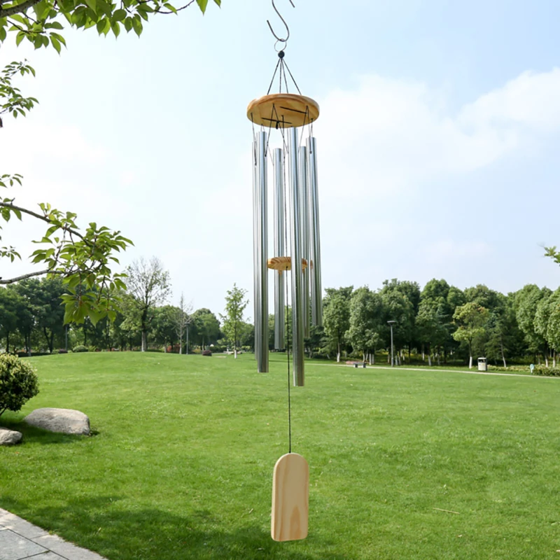Large Copper Money Wind Chime Pendant - Metal Pipe Wind Chime with Bells and Tubes - Outdoor Yard Garden Home Decoration - Unique Memorial Wind Chimes