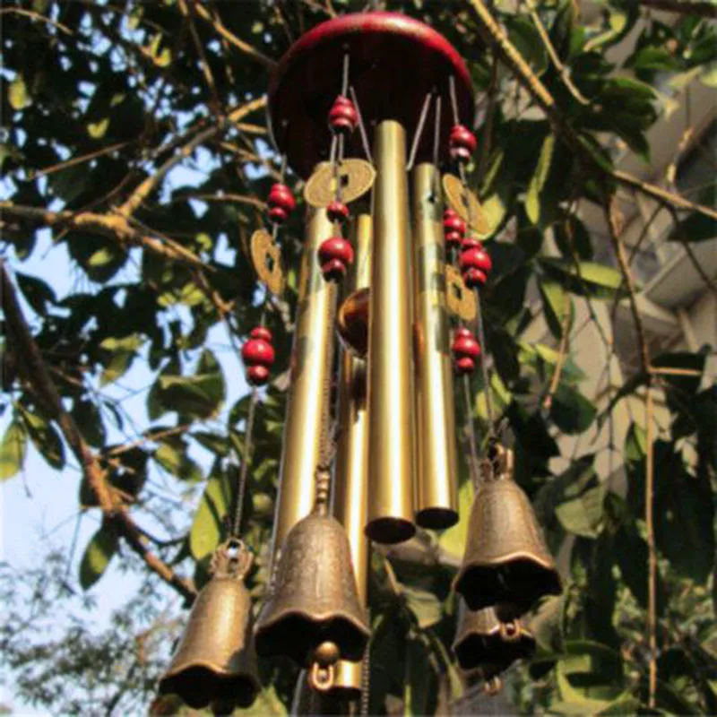 Bless A Symbol Of Good Luck - Large Wind Chime Tubes Bells, Metal Church Bell Wood Metal for Outdoor Garden, Yard, Home Decoration - Memorial Wind Chimes