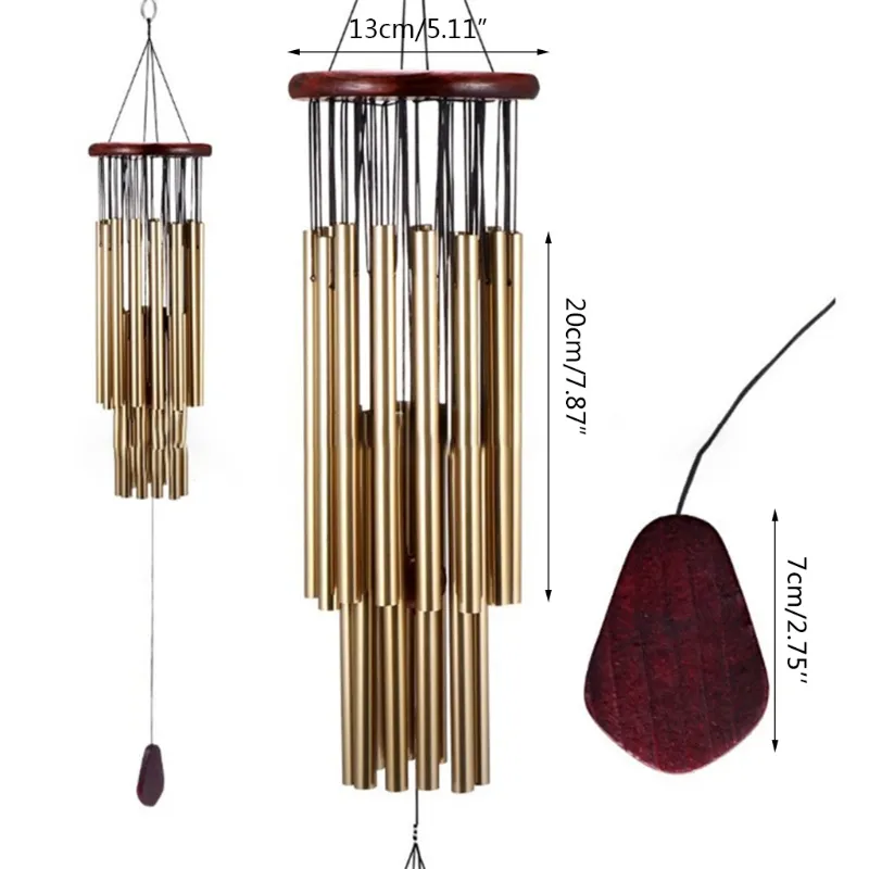 Outdoor Memorial Wind Chimes with 27 Tuned Tubes for Soothing Melodic Tones - Ideal Garden Decoration and Relaxing Wind Music