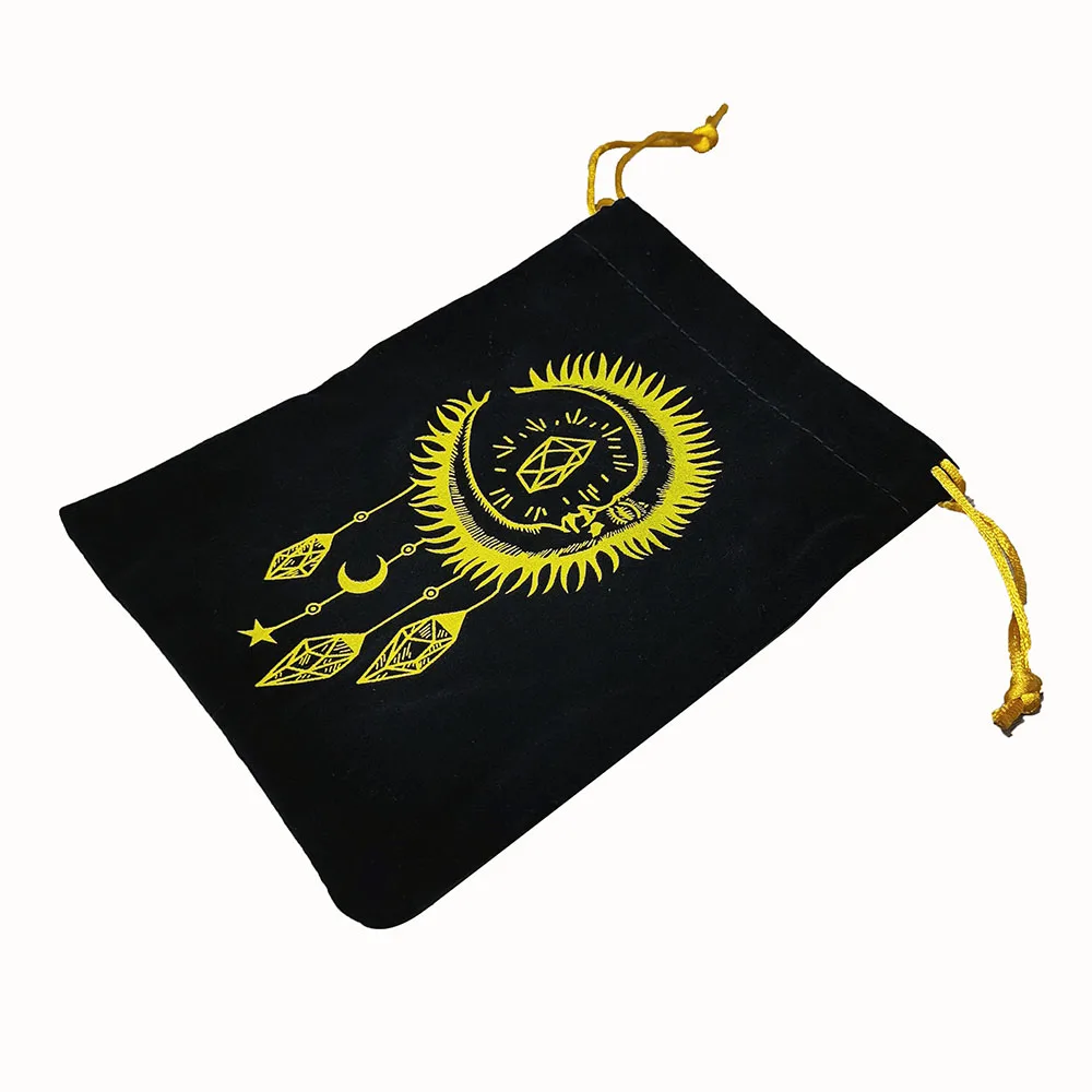 Deluxe Sun Gift Box Set with Gold Foil Tarot - Beautiful Tarot Decks - 12 * 7cm Stamping PVC, Waterproof, Wear Resistant Board Game Card in Feather Black Gold Design