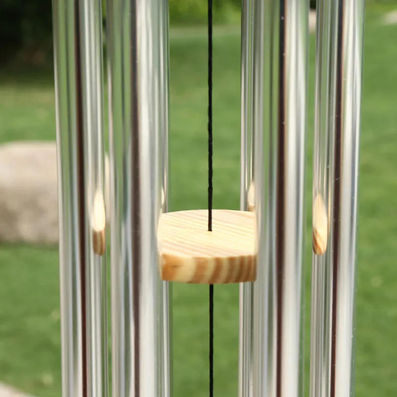Large Copper Money Wind Chime Pendant - Metal Pipe Wind Chime with Bells and Tubes - Outdoor Yard Garden Home Decoration - Unique Memorial Wind Chimes