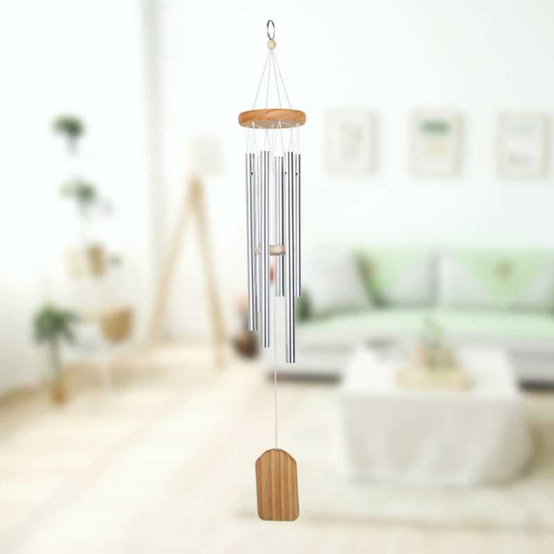 Large Copper Money Wind Chime Pendant - Metal Pipe Wind Chime with Bells and Tubes - Outdoor Yard Garden Home Decoration - Unique Memorial Wind Chimes