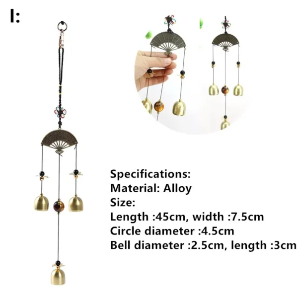 Large Copper Money Wind Chime Pendant - Metal Pipe Wind Chime with Bells and Tubes - Outdoor Yard Garden Home Decoration - Unique Memorial Wind Chimes - Image 23