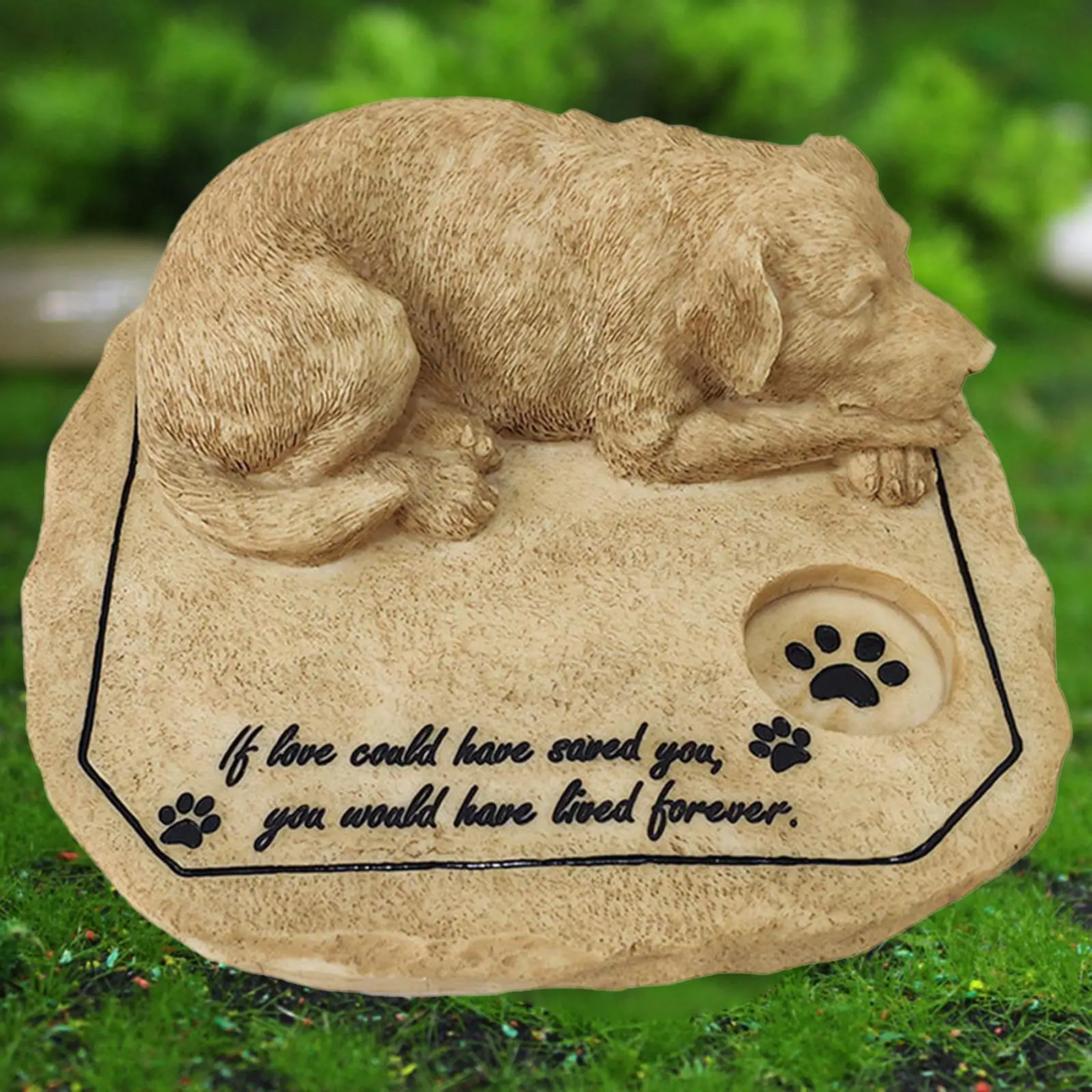 Pet Memorial Stones - Beautiful Memorial Wind Chimes for Dogs - Outdoor Tombstone or Indoor Display - Heartfelt Pet Memorial Gifts
