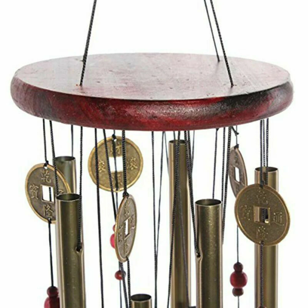 Bless A Symbol Of Good Luck - Large Wind Chime Tubes Bells, Metal Church Bell Wood Metal for Outdoor Garden, Yard, Home Decoration - Memorial Wind Chimes