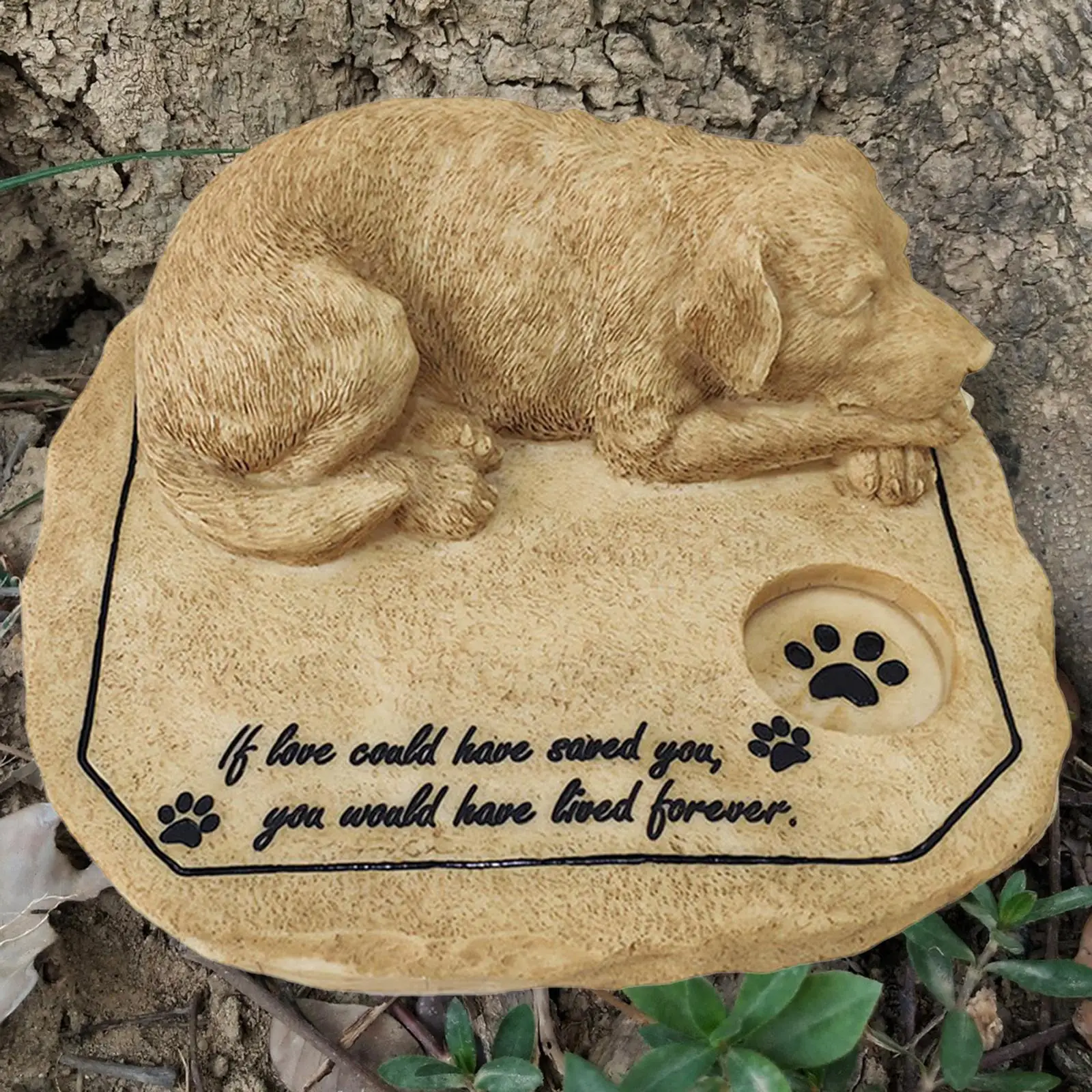 Pet Memorial Stones - Beautiful Memorial Wind Chimes for Dogs - Outdoor Tombstone or Indoor Display - Heartfelt Pet Memorial Gifts