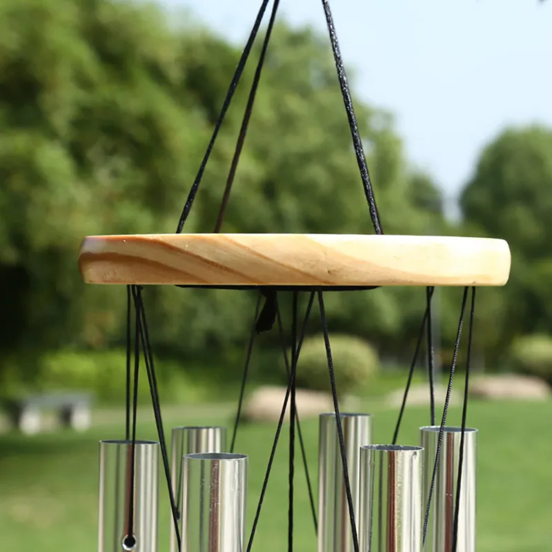 Large Copper Money Wind Chime Pendant - Metal Pipe Wind Chime with Bells and Tubes - Outdoor Yard Garden Home Decoration - Unique Memorial Wind Chimes
