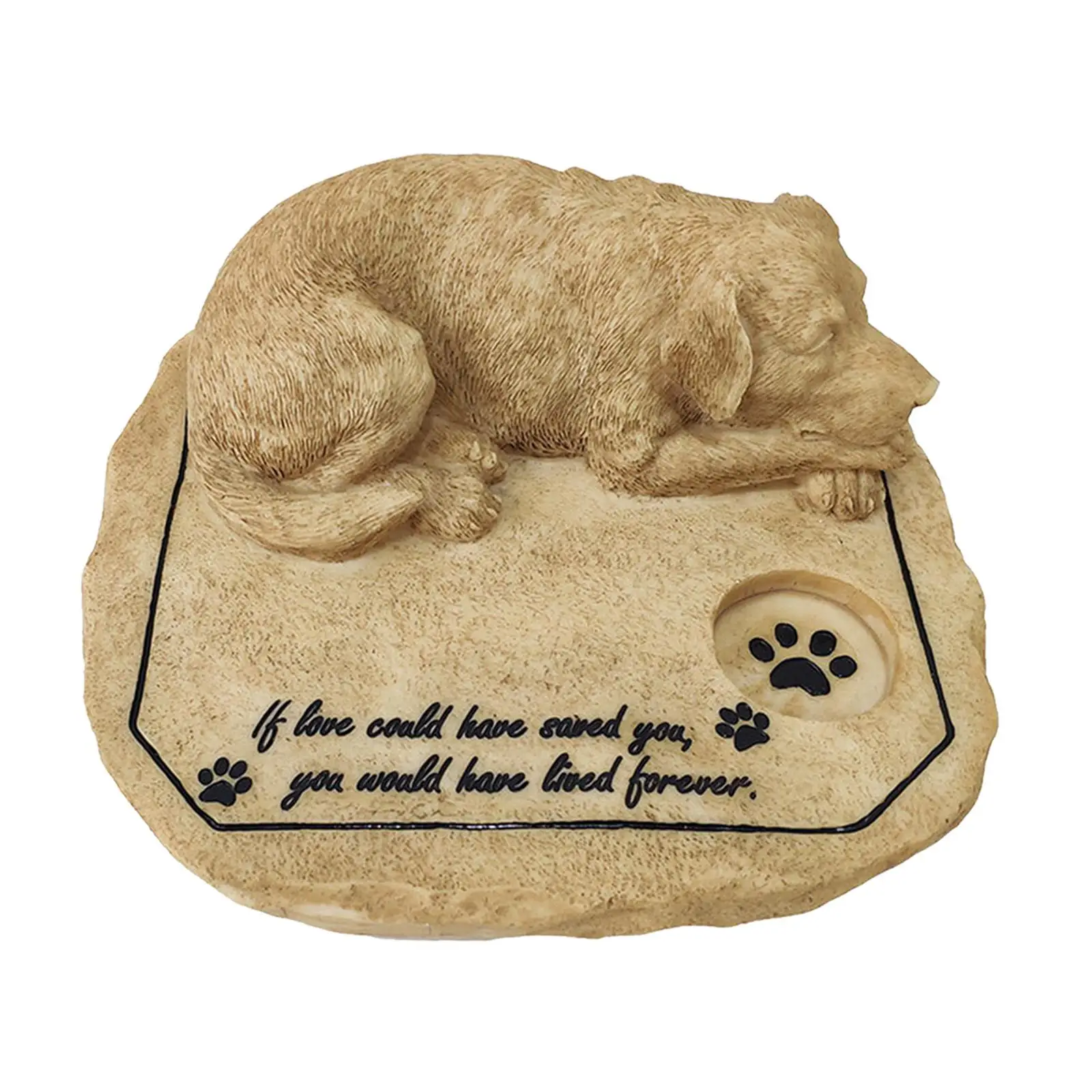 Pet Memorial Stones - Beautiful Memorial Wind Chimes for Dogs - Outdoor Tombstone or Indoor Display - Heartfelt Pet Memorial Gifts