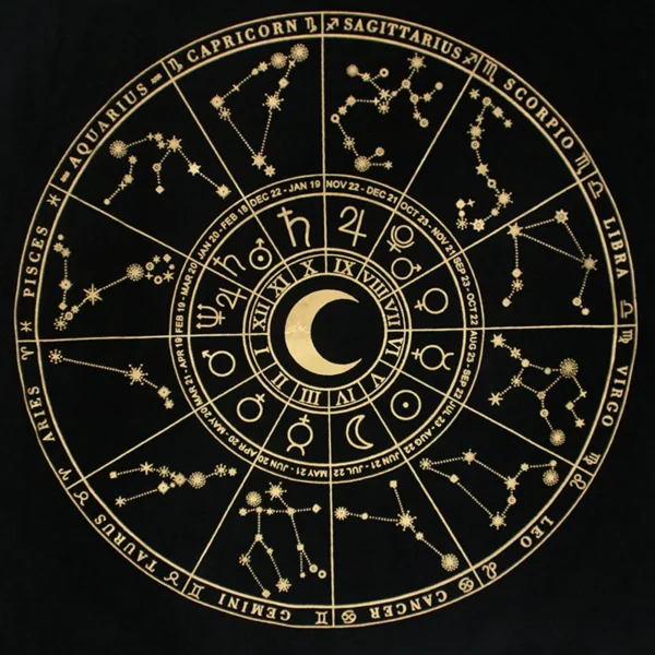 Crystal Lattice Tarot Card Tablecloth - Velvet Divination Altar Cloth for Fortune Telling, Astrology, and Oracle Cards - The Flower Of Life Design