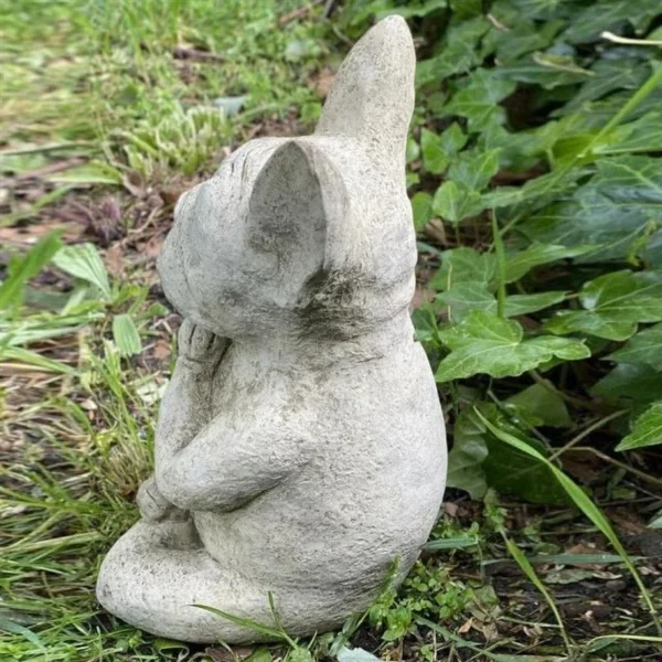 Zen French Bulldog Sculpture - Waterproof Yoga Pose Meditation Dog Resin Statue Ornaments for Garden Decoration - Exquisite Crafts Figurine - Image 4
