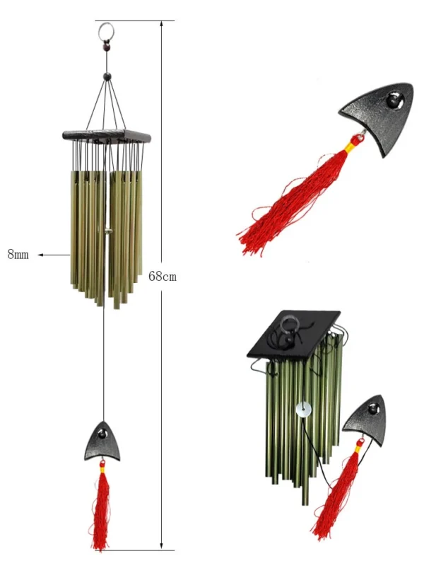 Large Bells Wind Chimes - Creative 16 Tubes Memorial Windchime for Home and Garden Outdoor Decoration - Image 6